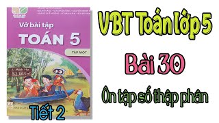 Vở bài tập Toán lớp 5 Kết nối tri thức Bài 30 TIẾT 2 Ôn tập số thập phân trang 112 [upl. by Atiragram165]