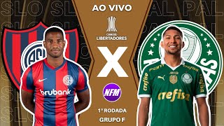 SAN LORENZO 1x1 PALMEIRAS  LIBERTADORES  AO VIVO COM IMAGENS DO ESTÚDIO [upl. by Izabel]