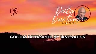 January 11  Daily Devotion  God Has Determined My Destination  Zac Poonen [upl. by Ecnarf]