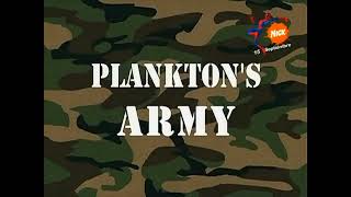 SpongeBob Title Card  Planktons Army European Spanish [upl. by Monahan906]