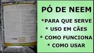 Pó de neemuso em cães Como usar dosagem [upl. by Adalard]