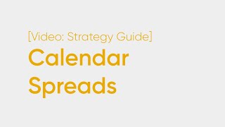 Options Calendar Spread Basics What You Need To Know [upl. by Vasiliki]