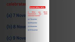 Current Affairs MCQs 2024  Stay Updated for Competitive Exams currentaffairs shorts [upl. by Demakis]