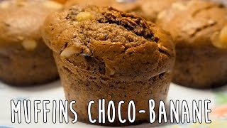 MUFFINS CHOCOBANANE Recette rapide et facile [upl. by Winshell]