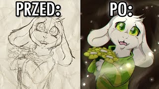 Asriel Dreemurr z Undertale  Speedpaint [upl. by Durstin816]