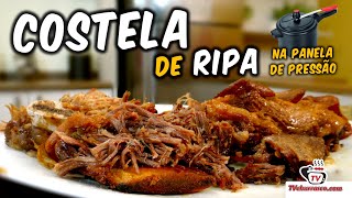 Costela com Linguiça e Cerveja na Panela de Pressão  TvChurrasco [upl. by Noram]