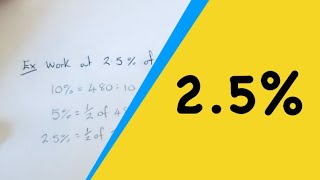 25 Percent Of Something How To Work Out 25 Of A Number Example Find 25 of 480 [upl. by Jodee173]