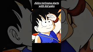 Akira toriyama starts with kid goku viralvideo shorts goku [upl. by Annairdna]