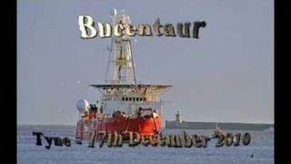 Bucentaur Inbound to the Port of Tyne  17th December 2010 [upl. by Brookhouse]