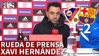 COPA DEL REY  LINARES 1 BARCELONA 2  Rueda de prensa de XAVI  AS [upl. by Kostman]