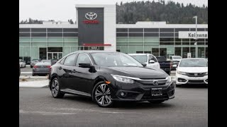 Black 2016 Honda Civic Sedan EXT Walkaround  Kelowna Toyota [upl. by Epoillac922]