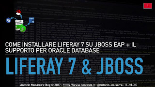 Come installare Liferay 7 su JBoss EAP con il supporto per Oracle Database [upl. by Kalin]