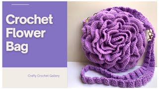 Crochet Flower Bag [upl. by Nimaynib]