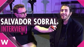 Salvador Sobral quotAmar pelos doisquot  Portugal 2017 INTERVIEW [upl. by Aisnetroh70]