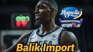 Ricardo Ratliffe balik Import para sa Magnolia Pambansang Manok Hotshots pbaupdates [upl. by Abramo]