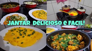 JANTAR DELICIOSO E FACIL FRANGO COM ANGU MINEIRO TRADICIONAL [upl. by Xer]