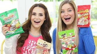 TRYING MEXICAN CANDY w iJustine [upl. by Nilyaj485]