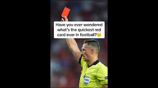 RecordBreaking Red Card The Fastest in Football History [upl. by Furlong]