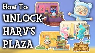 How To Unlock Harvs Plaza  Animal Crossing New Horizons [upl. by So]