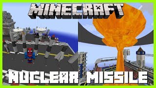 Minecraft  NUCLEAR MISSILE MOD IS YOUR BUILD STRONG ENOUGH TO WITHSTAND THIS ATTACK [upl. by Dunstan]