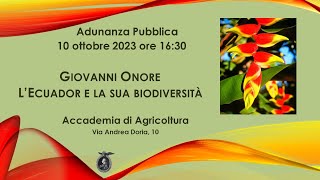 L’Ecuador e la sua biodiversità  Giovanni Onore [upl. by Renado732]