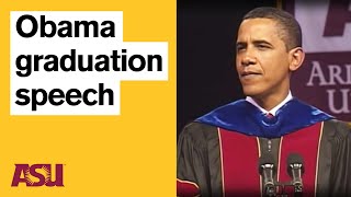 Barack Obama graduation speech Arizona State University ASU [upl. by Elstan301]