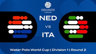 LIVE  Netherlands vs Italy  Water Polo World Cup 2023  Athens [upl. by Ellevehc453]