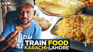 Train ka Khana  GreenLine AC Business Class Coach  Pakistan Railway  Pakistani Street Food [upl. by Eedyak70]