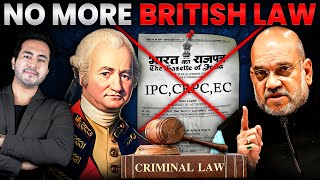 BIG UPDATE India Replaces BRITISH Laws with New Laws  New IPC and CRPC Laws Explained [upl. by Esli533]