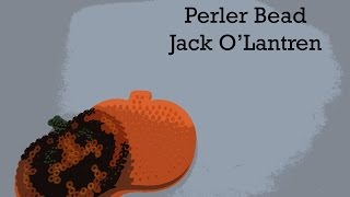 PERLER BEADS Halloween Jack OLatern Scary Pumpkin Bead Kit [upl. by Aihsenrad]