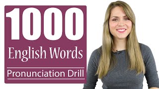 1000 Most Common English Words  Practice British Pronunciation  Vocabulary Drill [upl. by Mylo]