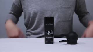 How to Use Toppik Applying Hair Fibers with Spray Applicator [upl. by Dexter911]