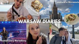 JEDZIEMY DO WARSZAWY🍂💫 grwm roztańczony narodowy cynamonki [upl. by Anuahsat]