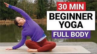 30 Min Beginner Yoga  Gentle Full Body Yoga Flow [upl. by Eleazar]