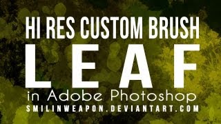 Leaf Custom Brush for Photoshop [upl. by Odnumde]