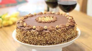 TORTA FERERO  FERRERO CAKE RECIPE [upl. by Yelwar]