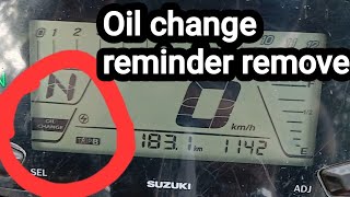 How to remove oil change amp service reminder sign in Hornet 20 amp Gixxer  NadimMahmudvlogs [upl. by Romy]