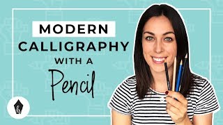 Beginners Guide To Doing Calligraphy with a Pencil [upl. by Matronna]