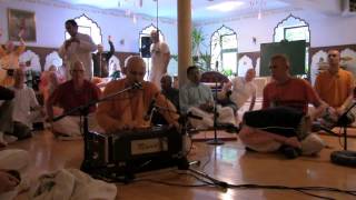 Kirtan Mela Nama Yajna with HHKadamba Kanana Swami 01092015 in Goloka DhamaGermany [upl. by Nimaynib]