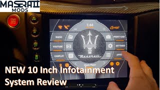 Essential Maserati GranTurismo Upgrade 10Inch Infotainment Radio Stereo Review [upl. by Salomone848]