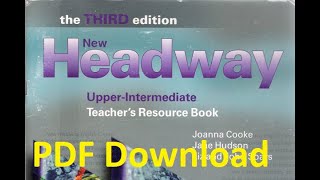 Download New Headway Upper Intermediate 3rd Edition Teacher Resource Book [upl. by Enal]