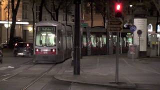 Vienna trams 1  night [upl. by Damas]