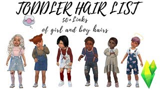 Toddler cc hairs 50Links💙👱‍♀️ [upl. by Alol267]