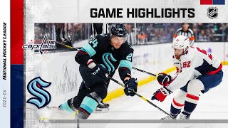 Capitals  Kraken 121  NHL Highlights 2022 [upl. by Ativel]