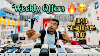 Weekly Offers Here 🔥🤩 Premium Phones Offer Price 🤩 Upto 50 to 70 Off 😱 Second Hand Phone 🥰 [upl. by Anamuj]