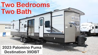 Perfect Destination RV for Couples 2023 Palomino Puma 39DBT [upl. by Nuahsar]