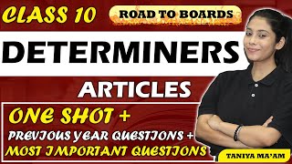 Determiners Class 10  English Grammar  Types and Examples  One Shot  Most Importrant Questions [upl. by Brockwell968]