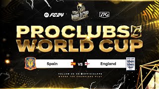 FC24 Pro Clubs  World Cup QF  England vs Spain [upl. by Grania176]