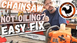 How To Fix Chainsaw Oiler [upl. by Pattani]