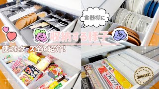 【食器棚収納】収納してる様子｜ケースの紹介 [upl. by Doralin]